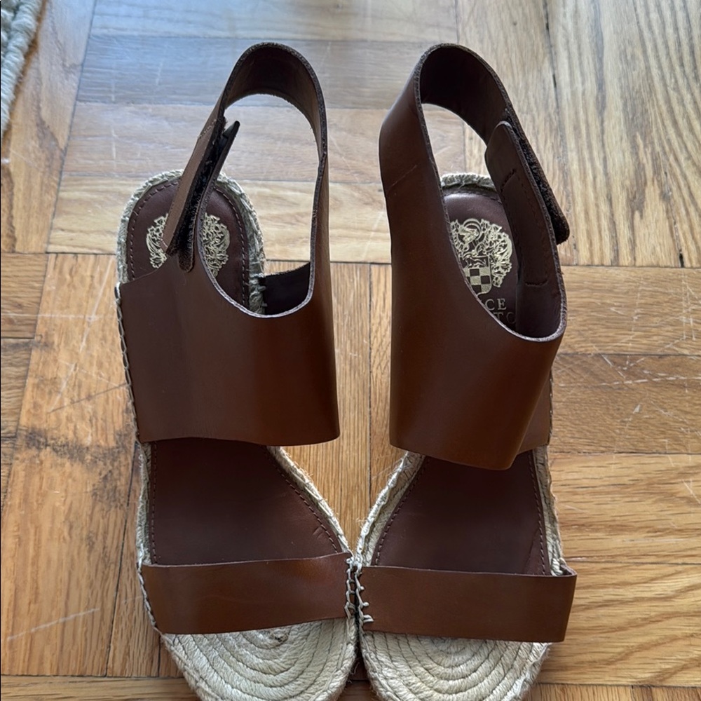 Vince Camuto Brown Espadrille Sandals